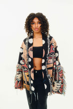 Load image into Gallery viewer, "Mushroom Monk" Woven Cardigan