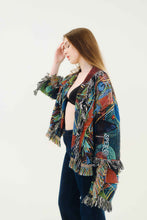 Load image into Gallery viewer, "Ceremony of Color" Woven Cardigan