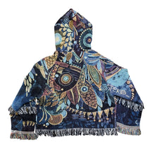 Load image into Gallery viewer, 'Unzippered' Cropped Woven Zip Up Hoodie