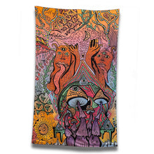 Load image into Gallery viewer, "Shroom Synergy" Tapestry (49" x 79")