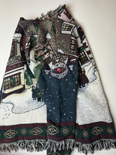 Load image into Gallery viewer, “Snow Village” Blanket Sweater
