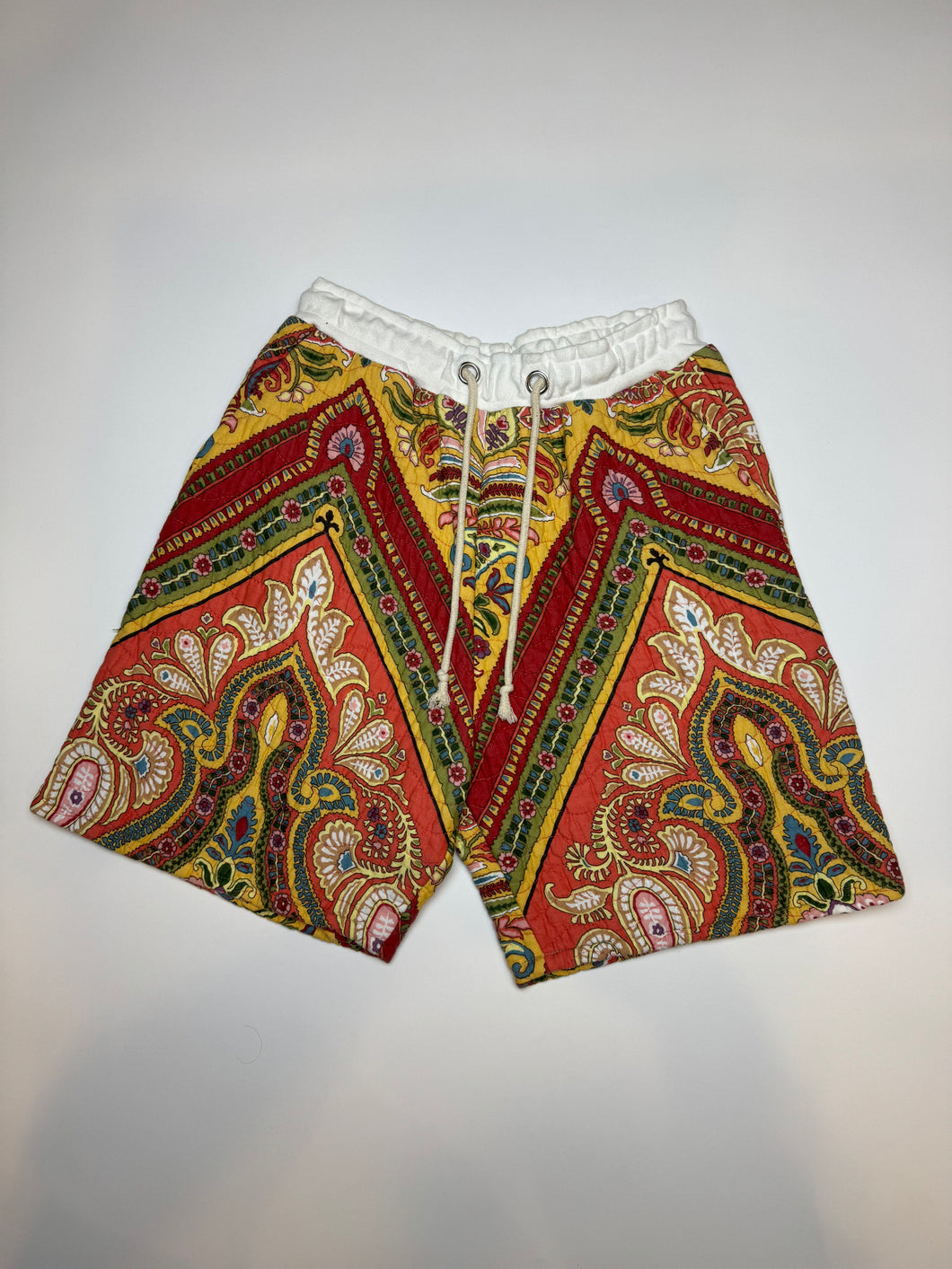 “Flaming Fractal” Quilt Shorts
