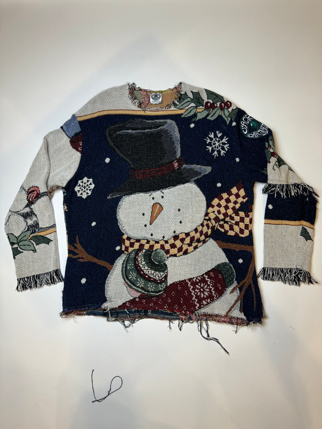 “Snowman” Blanket Sweater