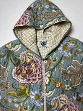 Load image into Gallery viewer, “Aquaflora” Quilted Zip Up Hoodie
