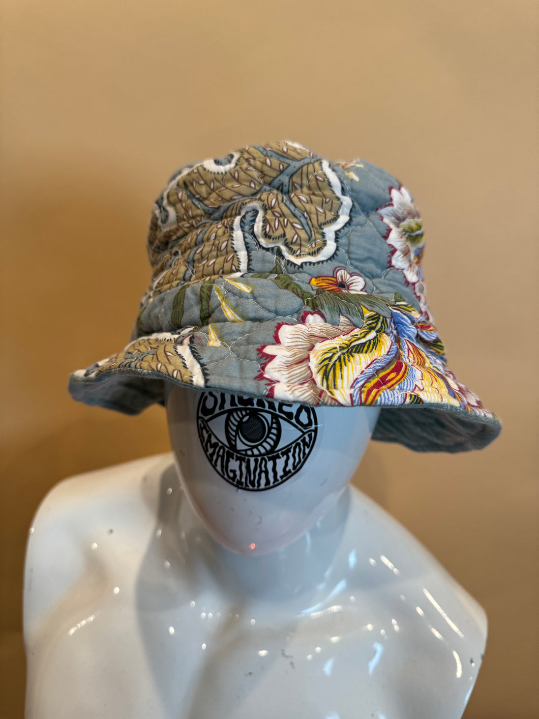 Floral Quilted Bucket Hat