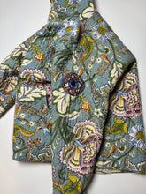 Load image into Gallery viewer, “Aquaflora” Quilted Zip Up Hoodie
