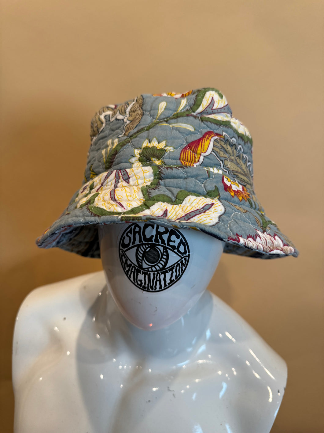 Teal Quilted Bucket Hat