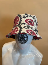Load image into Gallery viewer, Red Psychedelic Bucket Hat
