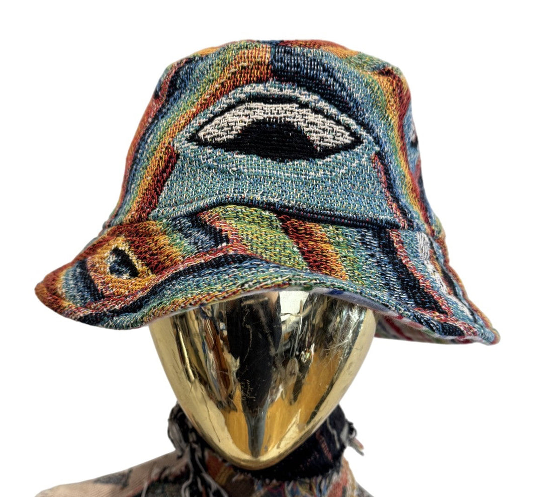 'All Knowing' Woven Bucket Hat