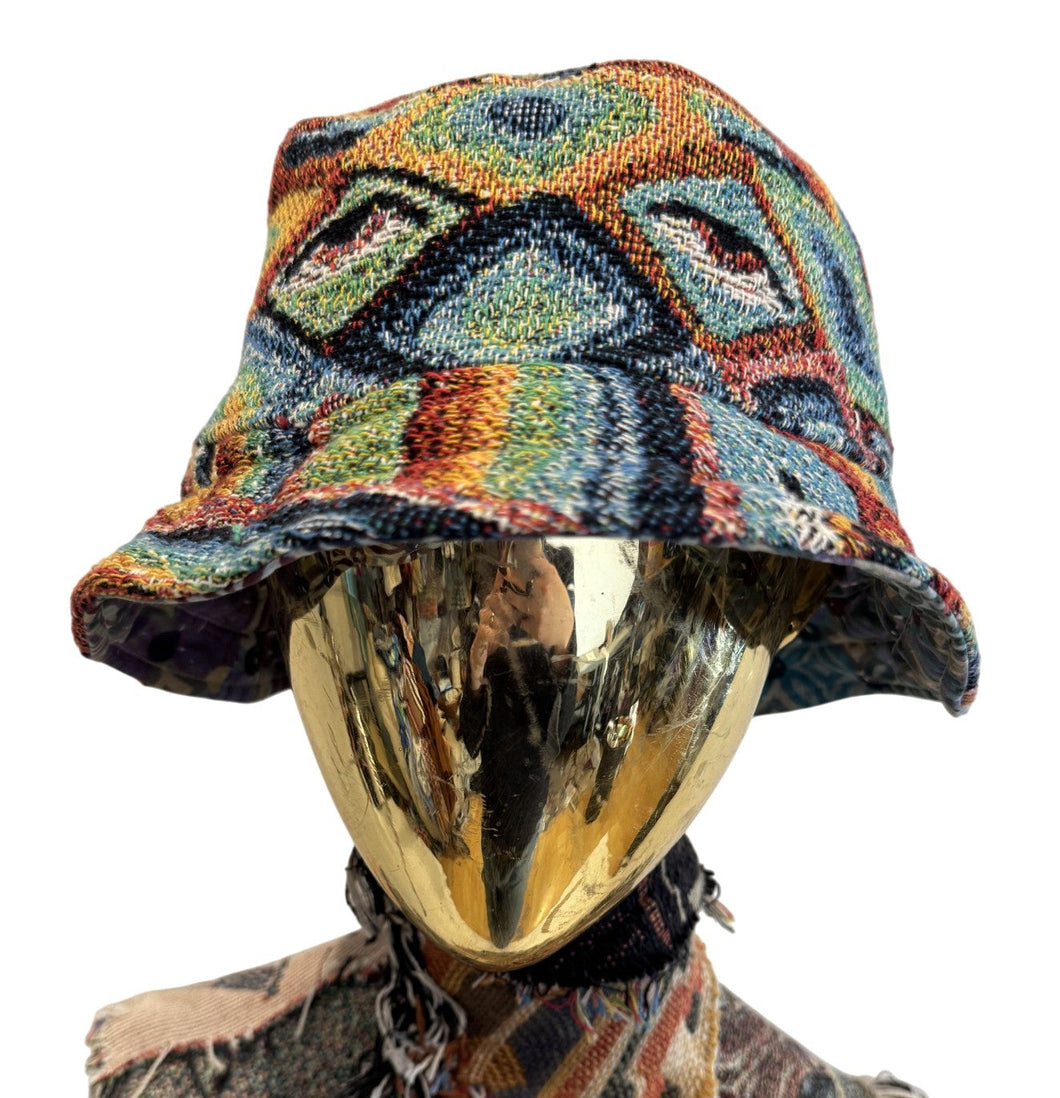 'All Knowing 2' Woven Bucket Hat