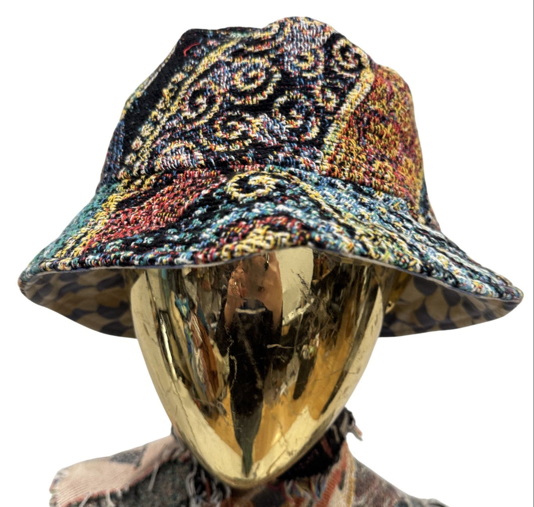 'Unzipped' Woven Bucket Hat