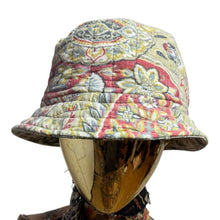 Load image into Gallery viewer, Mint Paisley Quilted Bucket Hat
