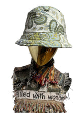Load image into Gallery viewer, Mint Paisley Quilted Bucket Hat
