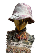 Load image into Gallery viewer, Pink Roses Woven Bucket Hat
