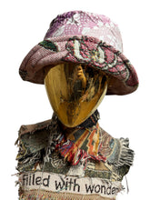 Load image into Gallery viewer, Pink Roses Woven Bucket Hat
