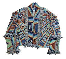 Load image into Gallery viewer, &quot;All Knowing&quot; Woven Cropped Cardigan
