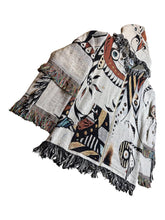 Load image into Gallery viewer, &#39;Swan Face&#39; Woven Zip Up Hoodie
