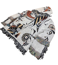 Load image into Gallery viewer, &#39;Swan Face&#39; Woven Zip Up Hoodie
