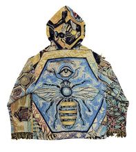Load image into Gallery viewer, &#39;Bee Conscious&#39; Woven Zip Up Hoodie
