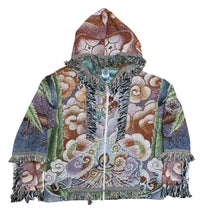 Load image into Gallery viewer, 'Mind Medicine' Woven Zip Up Hoodie
