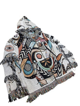 Load image into Gallery viewer, 'Birds of Paradise' Woven Zip Up Hoodie
