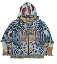 Load image into Gallery viewer, 'Dara' Woven Zip Up Hoodie
