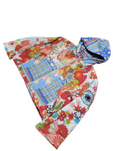 Load image into Gallery viewer, Orange Daydream Cropped Quilted Zip Up Hoodie
