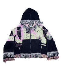 Load image into Gallery viewer, We Cropped Woven Zip Up Hoodie
