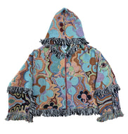 'Mind Control' Woven Zip Up Hoodie