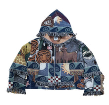 Load image into Gallery viewer, Arc Woven Zip Up Hoodie
