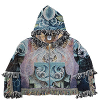 Load image into Gallery viewer, 'Flowing as One' Woven Zip Up Hoodie
