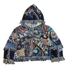 Load image into Gallery viewer, &#39;Unzippered&#39; Cropped Woven Zip Up Hoodie
