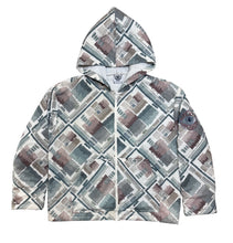 Load image into Gallery viewer, Washed Quilted Zip Up Hoodie
