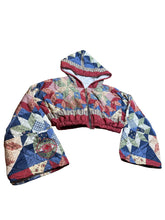 Load image into Gallery viewer, Classic Quilted Super Cropped Zip Up Hoodie

