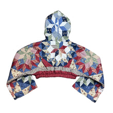 Load image into Gallery viewer, Classic Quilted Super Cropped Zip Up Hoodie
