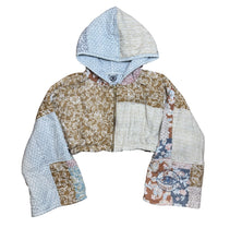 Load image into Gallery viewer, &#39;Fauna&#39; Super Cropped Zip up Hoodie
