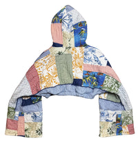 Load image into Gallery viewer, Tropical Super Cropped Zip Up Hoodie
