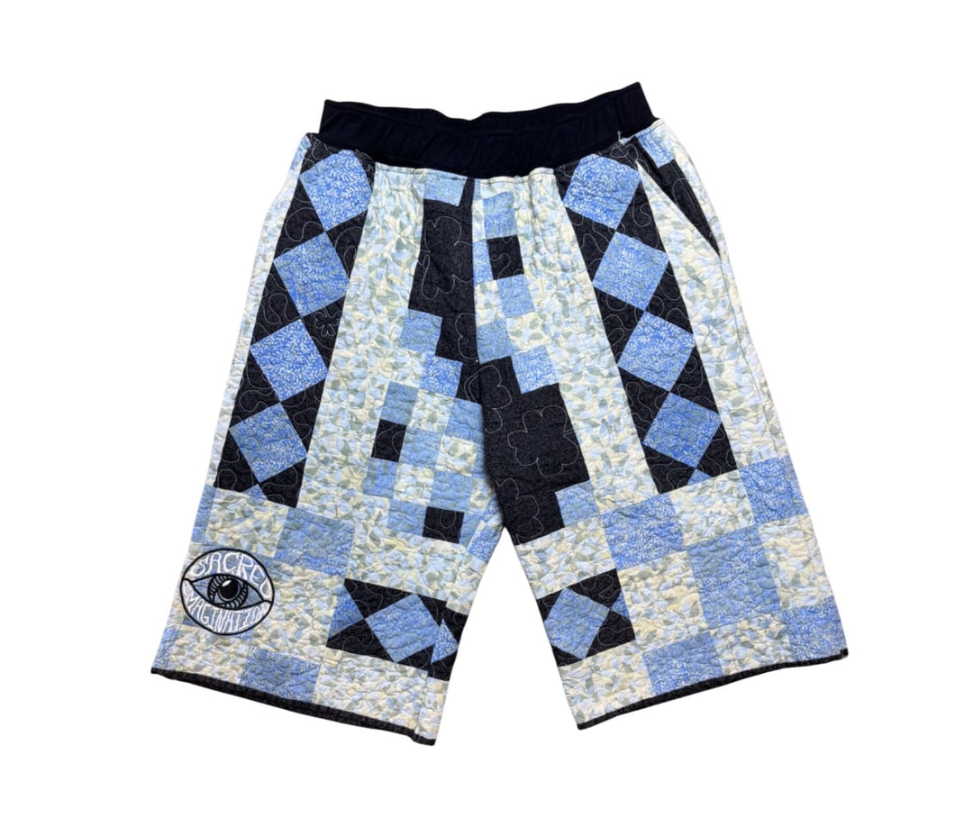 Black Diamond Quilted Shorts