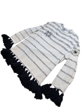 Load image into Gallery viewer, Black Tassel Blanket Sweater
