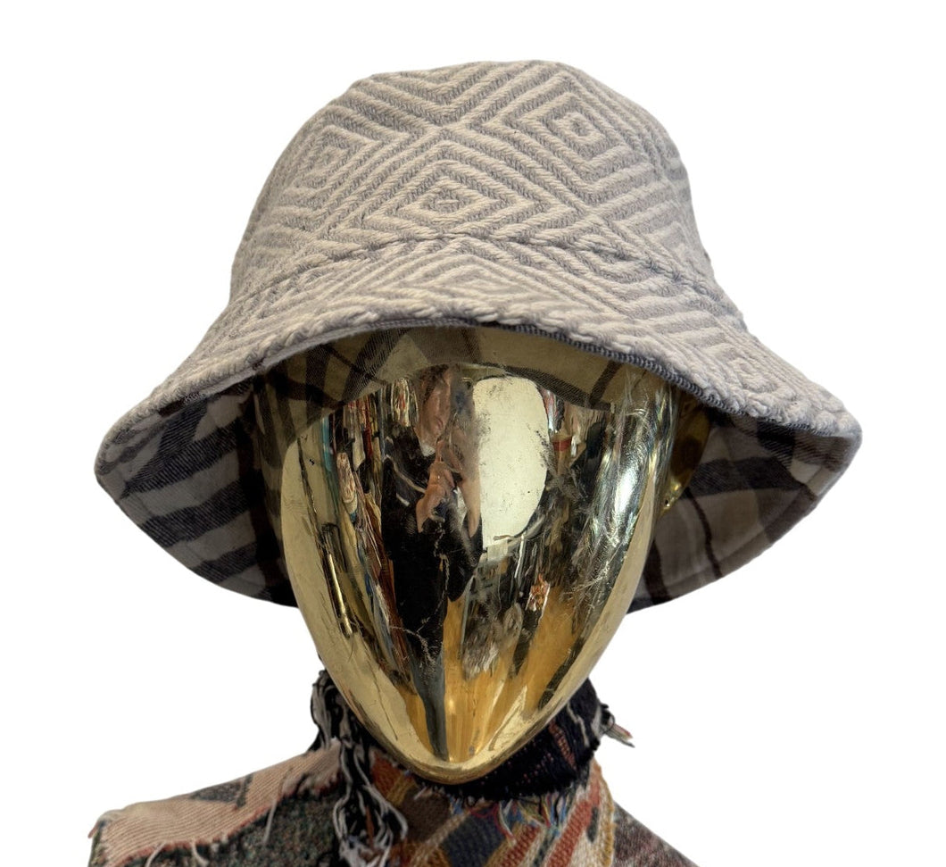 'Grid' Reversible Bucket Hat
