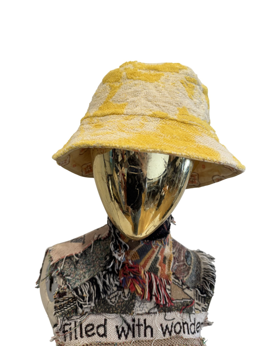 'Yellow Floral' Towel Bucket Hat