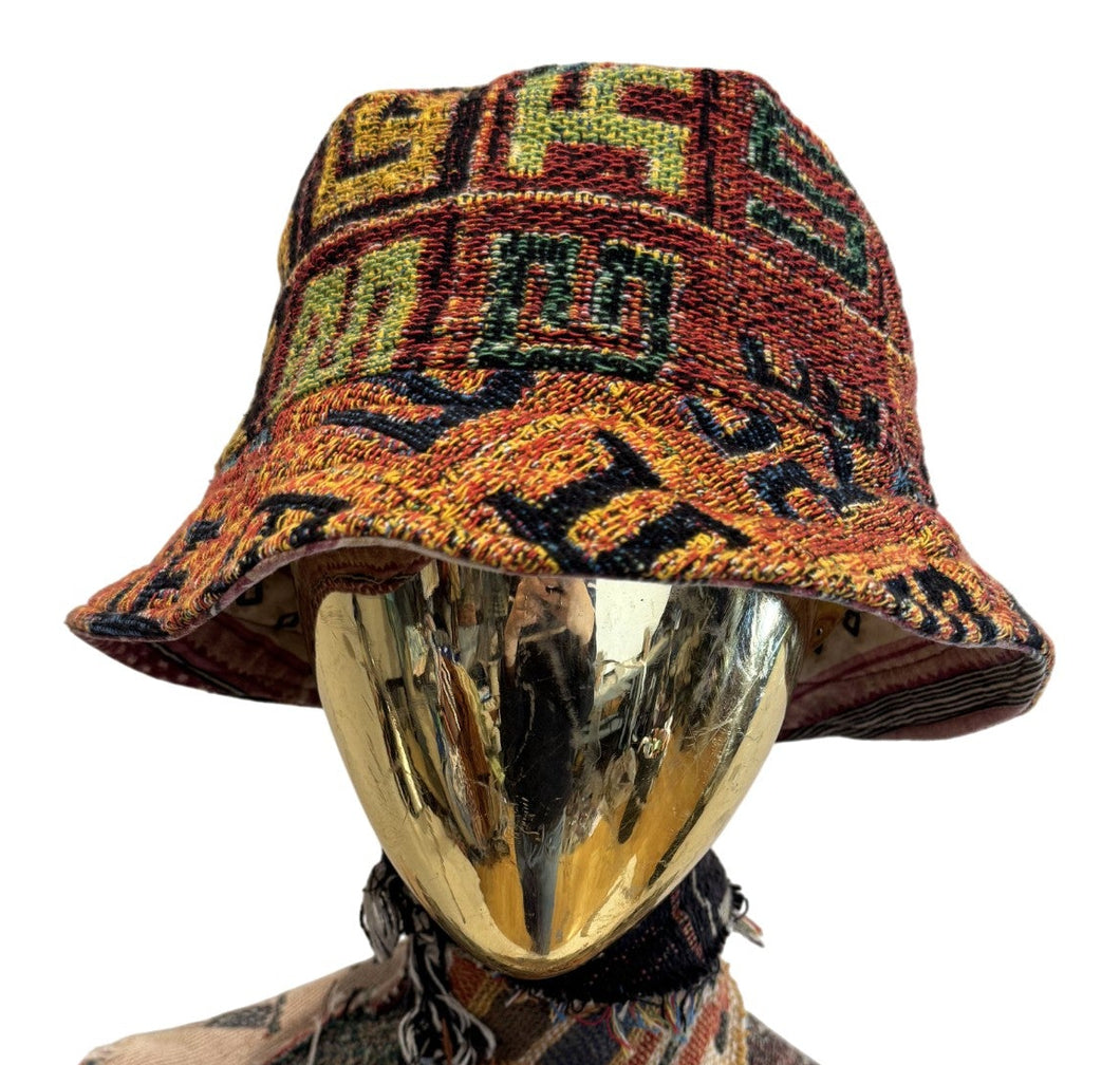 'Secret Writing 3' Woven Bucket Hat