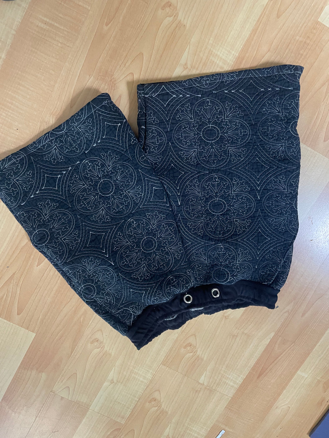“Gridded” quilt shorts