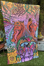 Load image into Gallery viewer, &quot;Shroom Synergy&quot; Tapestry (49&quot; x 79&quot;)
