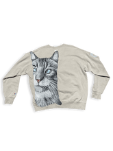 Load image into Gallery viewer, Cross-eyed Cat Crewneck
