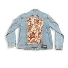 Load image into Gallery viewer, &quot;Flower of Fire&quot; Denim Jacket
