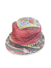 Load image into Gallery viewer, &quot;Flaming Flowers&quot; Reversible Bucket Hat
