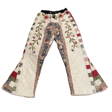 Load image into Gallery viewer, Floral Flared Quilt Pants
