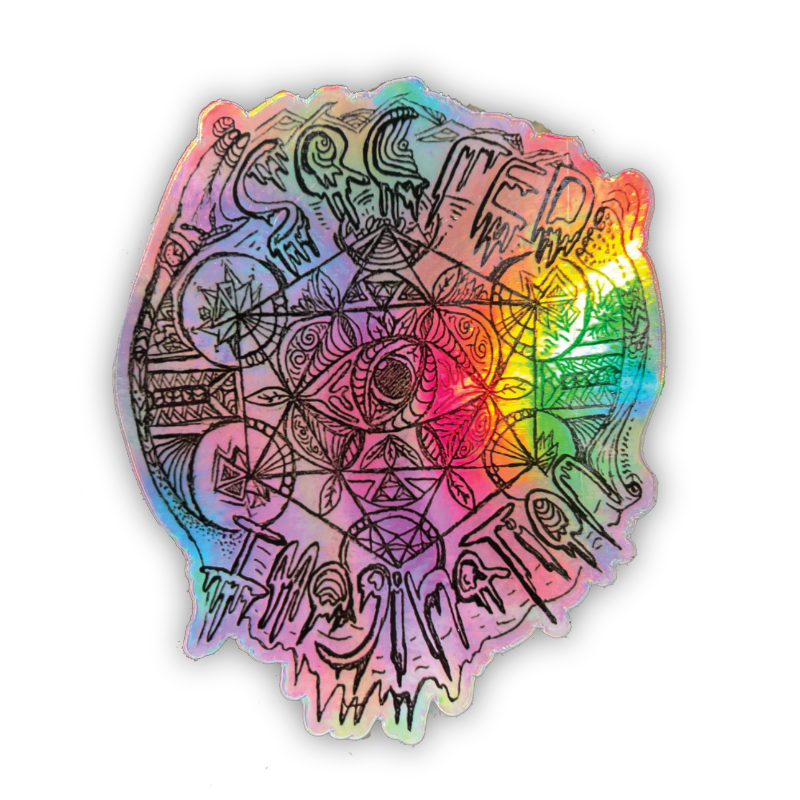 Holographic Sacred Metatron Sticker (3