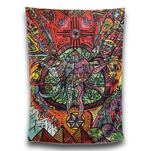 Load image into Gallery viewer, &quot;Pyramidal Entity&quot; Tapestry (59&quot; x 78&quot;)
